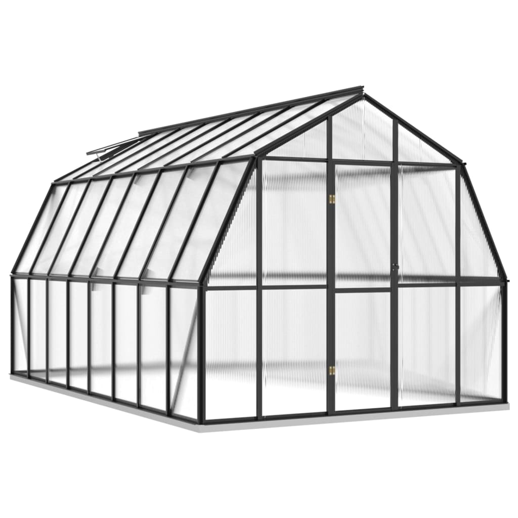 Vidaxl Greenhouse avec cadre de base 12,63 m² Aluminium anthracite -colored