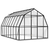 Vidaxl greenhouse with basic frame 12.63 m² aluminum anthracite -colored