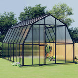 Vidaxl greenhouse with basic frame 12.63 m² aluminum anthracite -colored