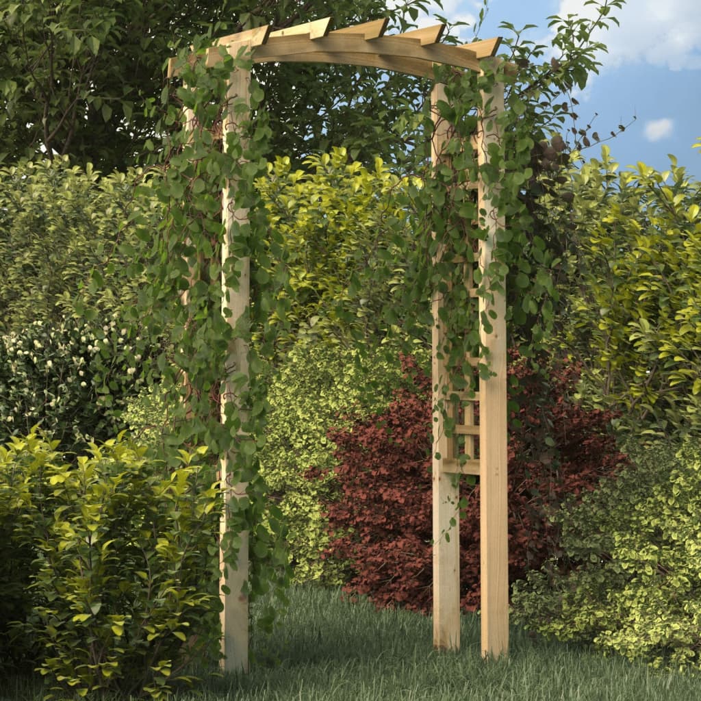 Vidaxl Garden Arch 110x60x210 cm impregnowana sosna stała