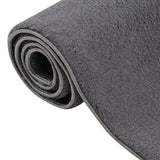 Vidaxl tæppe vaskbar kortstang anti-slip 160x230 cm antracit