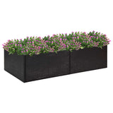 Vidaxl Planning Box 157x80x40 cm Poly Rattan negro