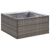 Vidaxl Planning Box 80x80x40 cm Poly rattan Grey