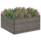 Vidaxl Planning Box 80x80x40 cm Poly rattan Grey