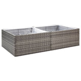 Vidaxl Planning Box 157x80x40 cm Poly Rattan Grey