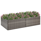 Vidaxl Planning Box 157x80x40 cm Poly Rattan Grey