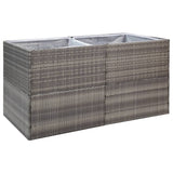 Vidaxl Planning Box 157x80x80 cm Poly Rattan Grey