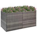 Vidaxl Planning Box 157x80x80 cm Poly Rattan Grey