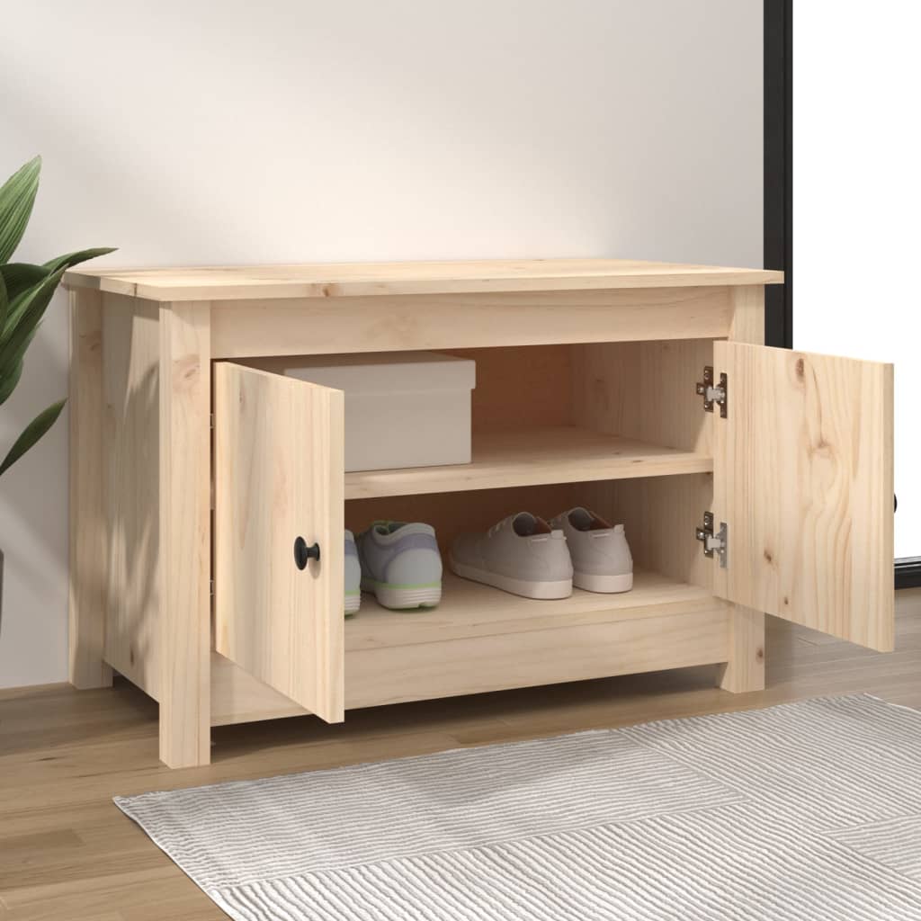 Vidaxl Shoe cabinet 70x38x45.5 cm Solid pine