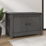 Vidaxl Shoe cabinet 70x38x45.5 cm Solid pine Gray