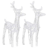 Vidaxl Christmas animals 2 st 80 LEDs Acrylic Cold White