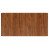 Vidaxl Washbasin Table 100x50x1.5cm de madera maciza tratada marrón oscuro