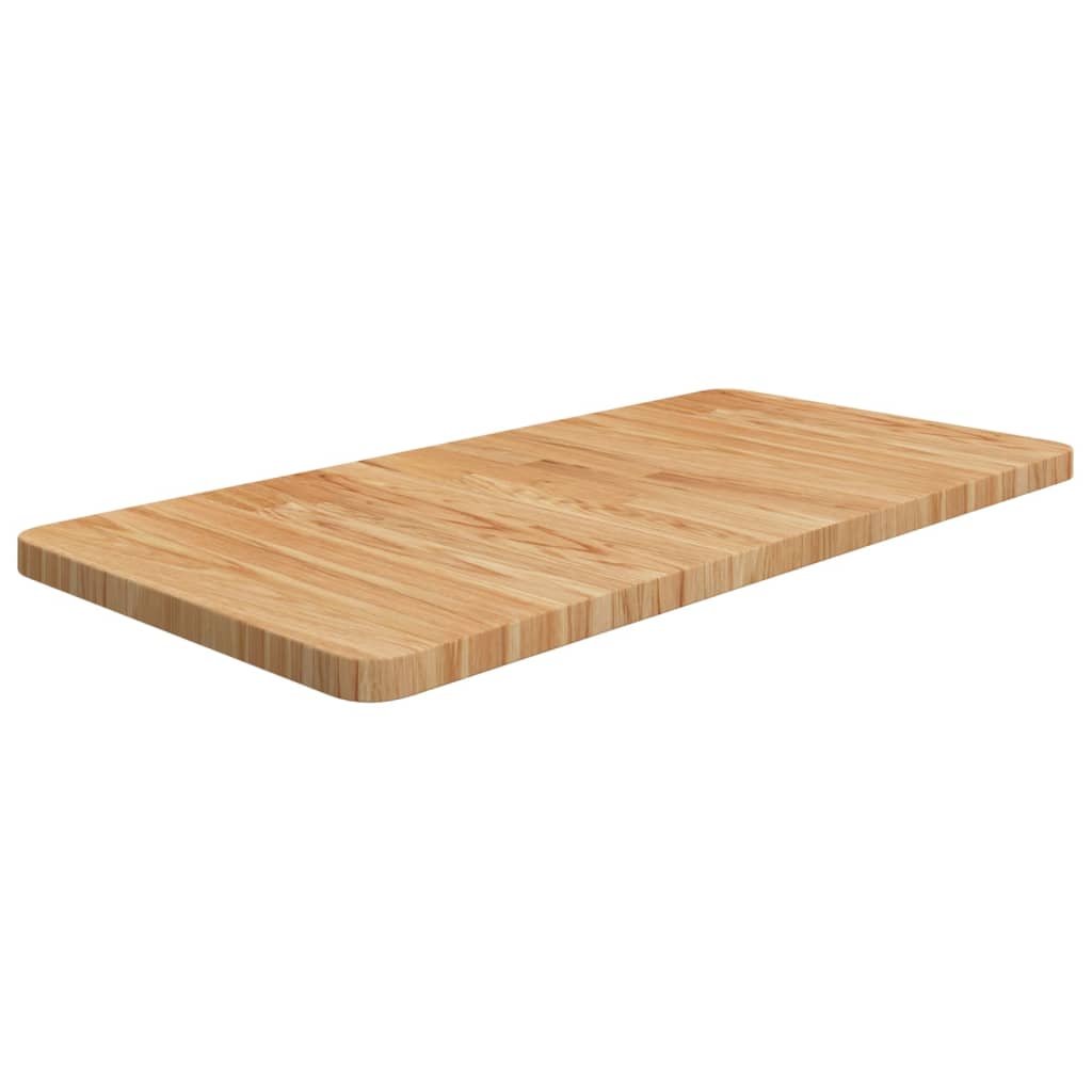 Vidaxl wastbasin Dësch 80x40x2.5cm behandelt fest Holz Liicht Liichtbrong