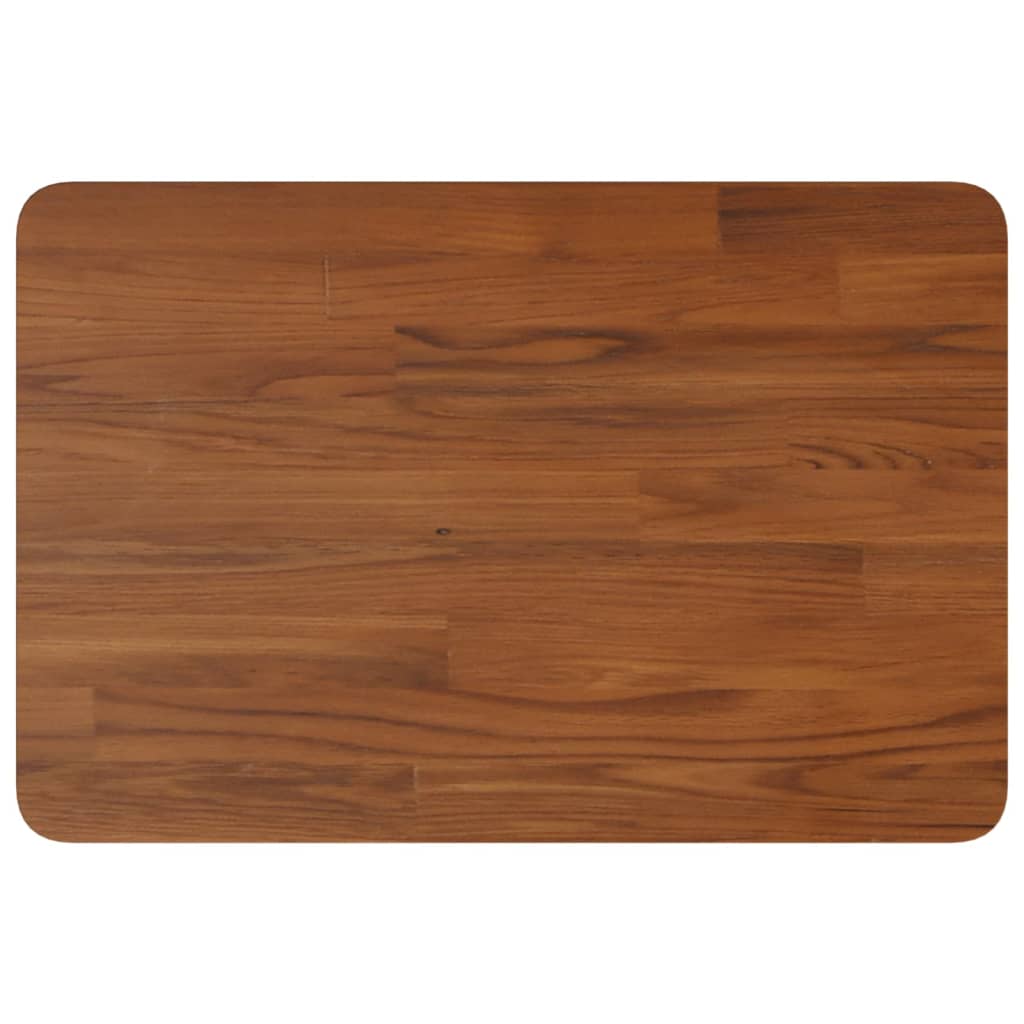 Vidaxl Washbasin Sheet 60x40x2.5 cm de madera maciza tratada marrón oscuro