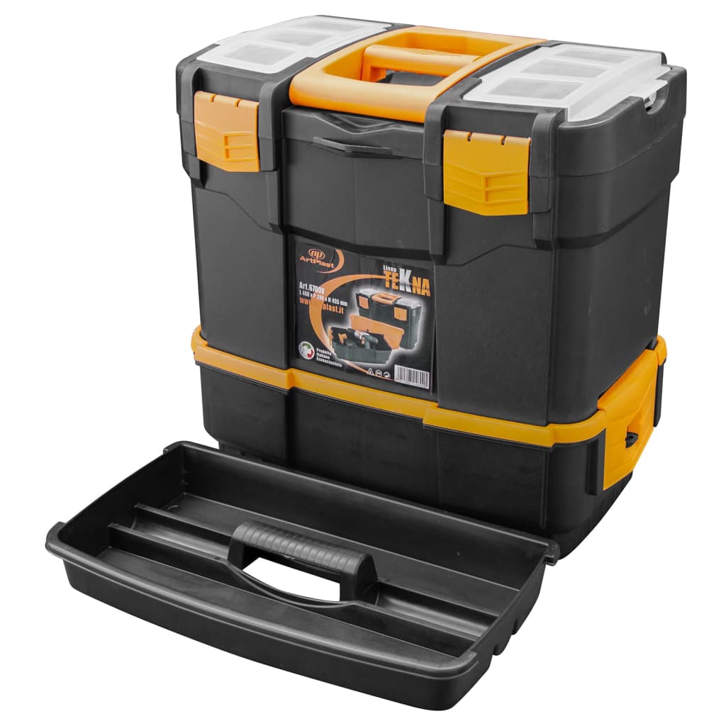 Vidaxl toolbox 460x280x455 mm polypropene