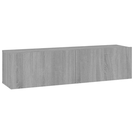Vidaxl tv-wandmeubel 120x30x30 cm bewerkt hout grijs sonoma eiken