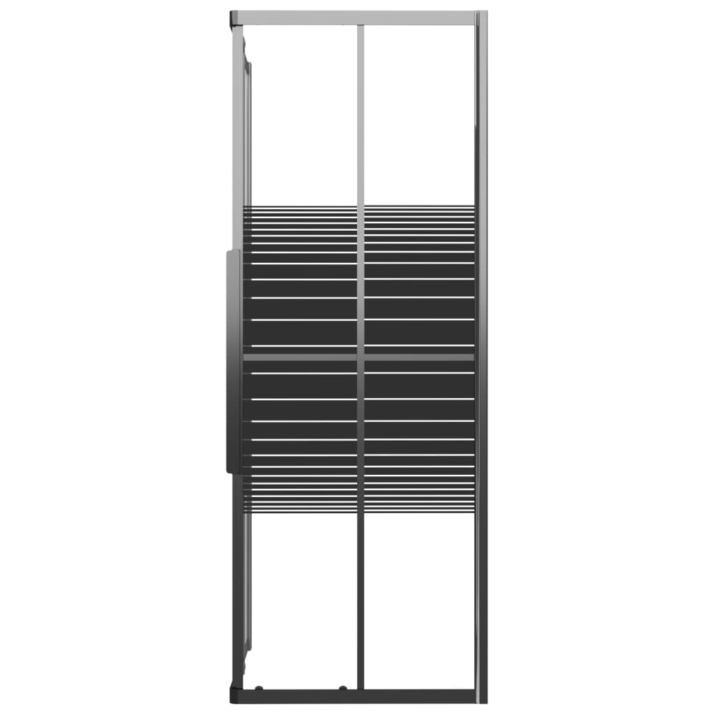 Vidaxl Shower Cabine Stripes 80x70x180 cm esg noir