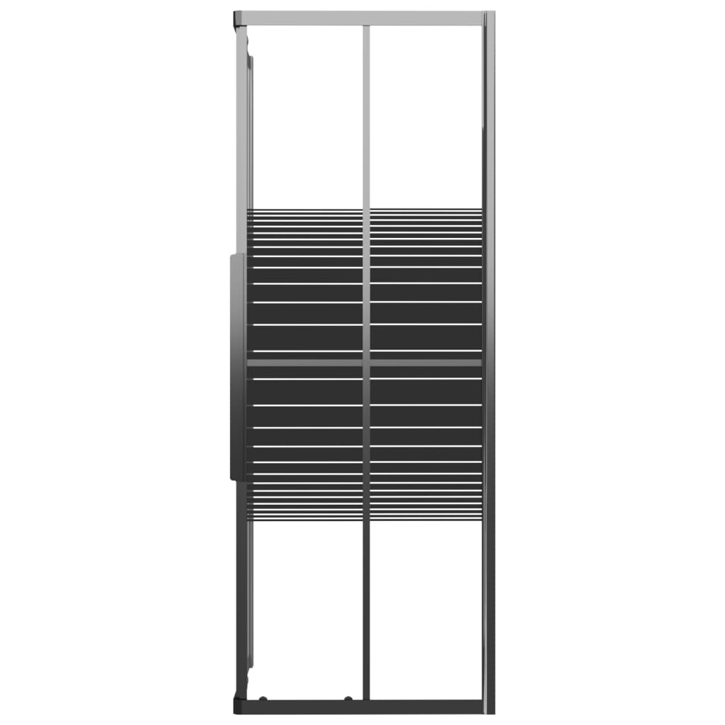 Vidaxl shower cubicle stripes 80x80x180 cm ESG black