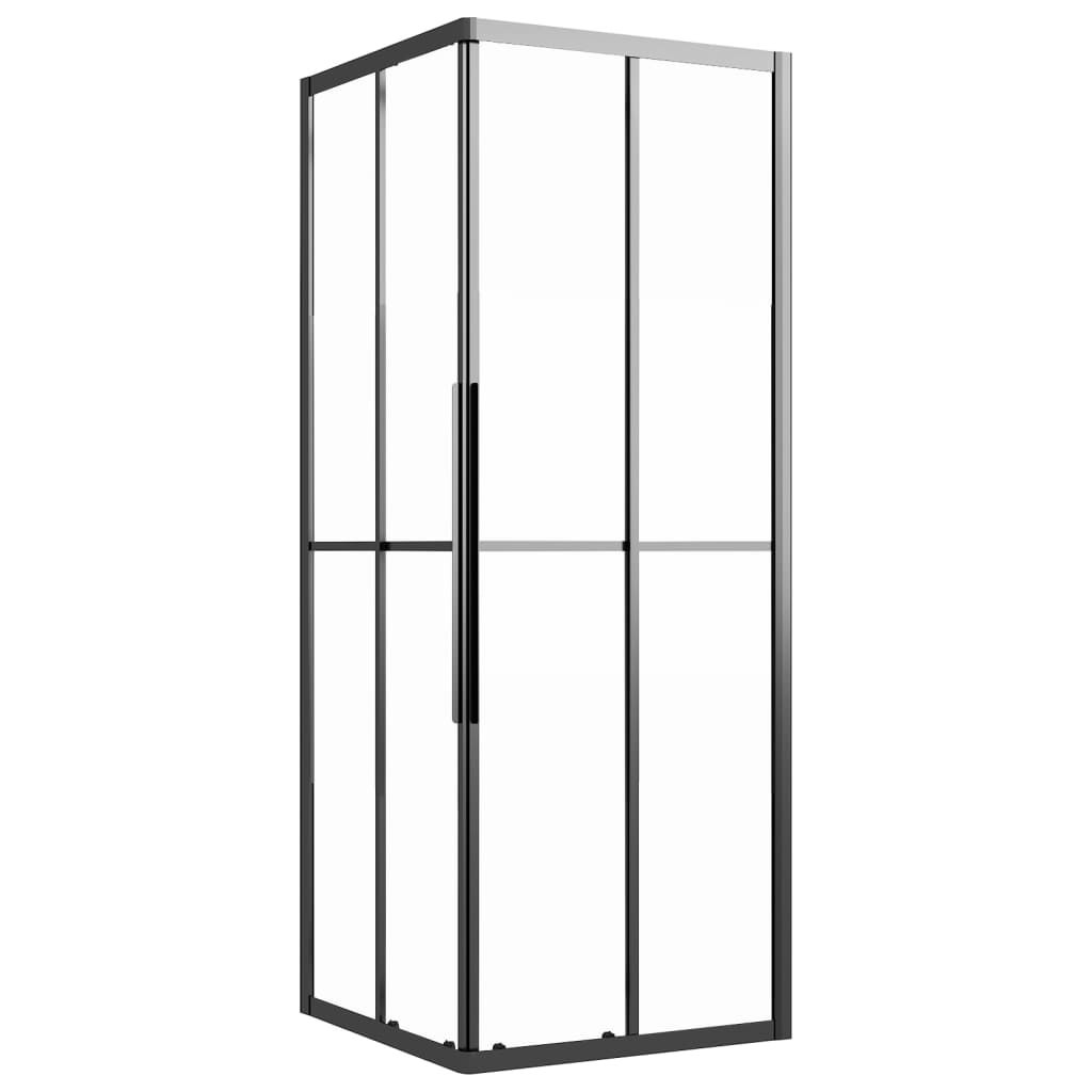 Vidaxl Shower Cabine 80x80x180 cm Matte ESG noir