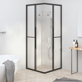 Vidaxl Shower Subicle 80x80x180 cm Matte ESG Black