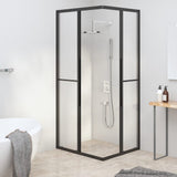 Vidaxl shower cubicle 90x70x180 cm matte ESG black