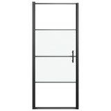 Vidaxl Doccia porta mezza -MAT 81x195 cm Black indurito