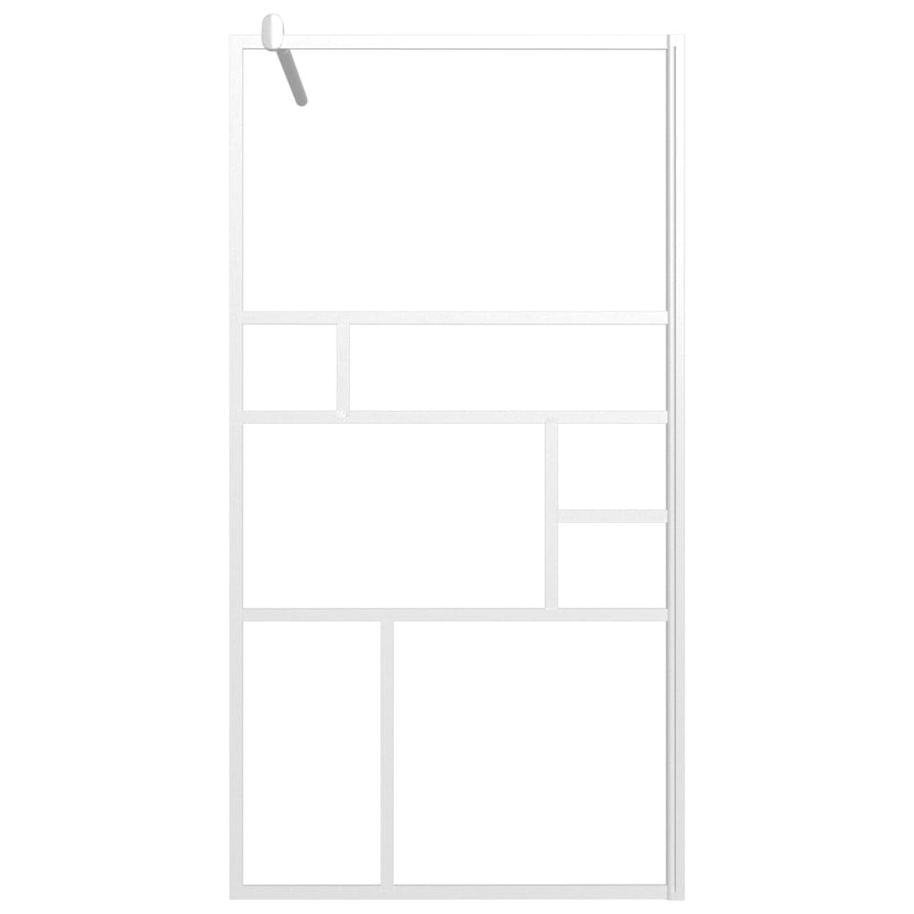 Vidaxl Walk-In Shower Mall 100x195 cm ESG-Glas White