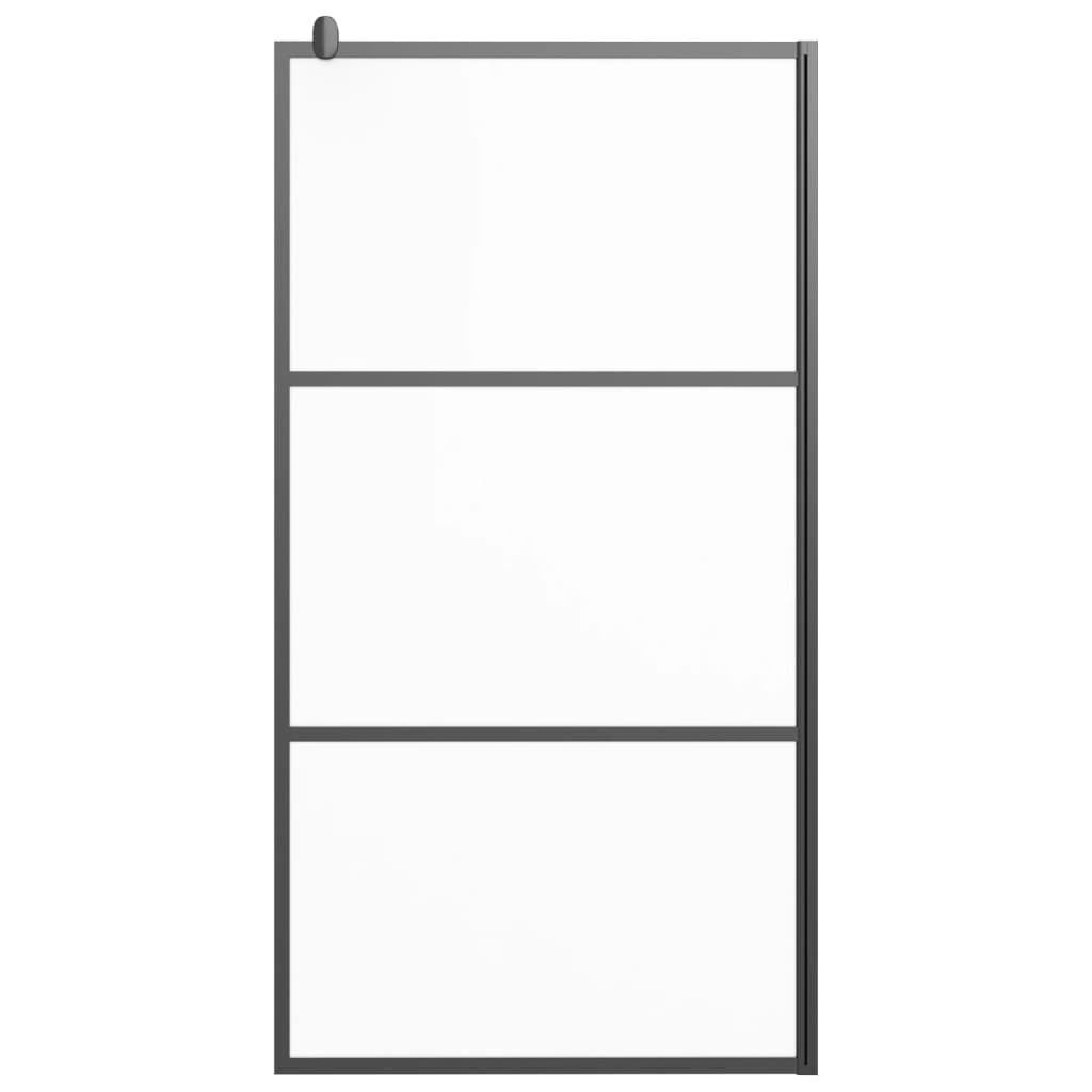 Vidaxl Walk-In Walk Murn 100x195 cm Matte Esg Verre noir