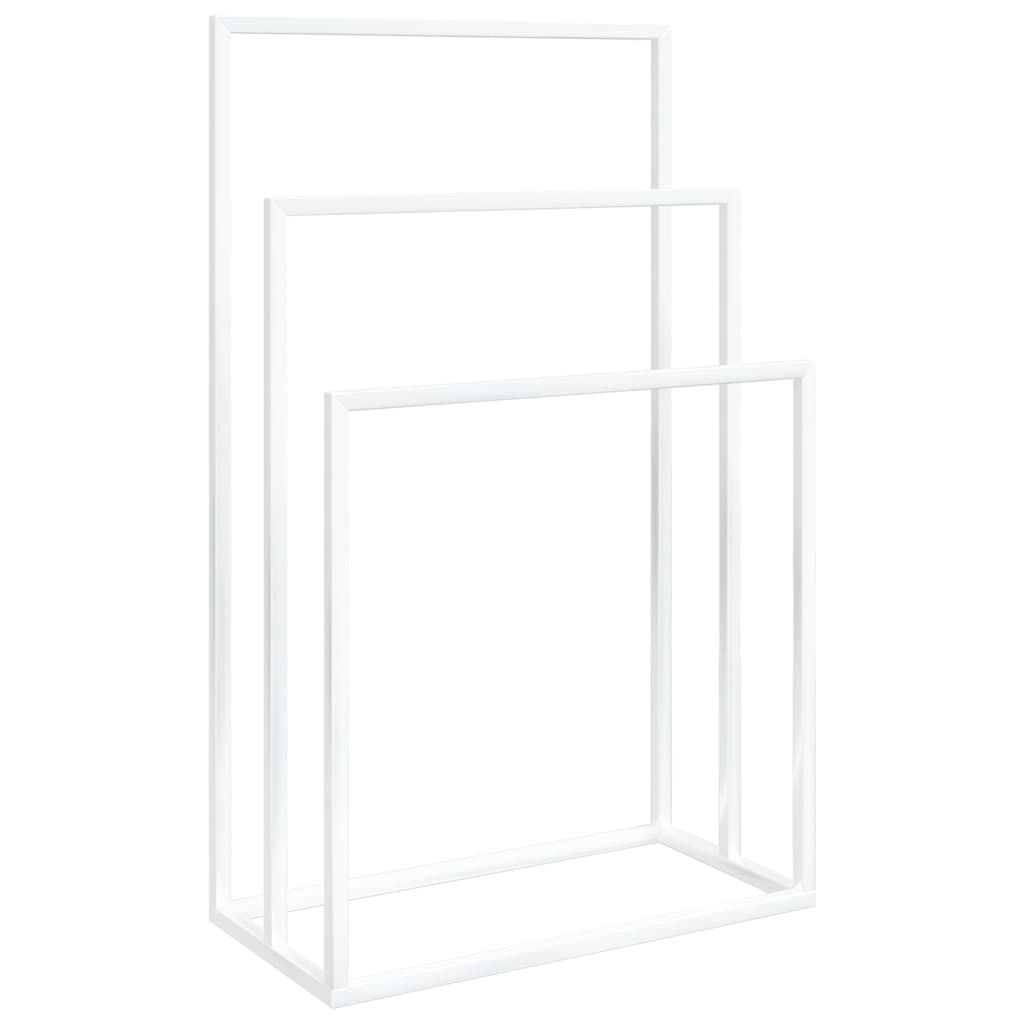 Rack de serviette Vidaxl détaché 48x24x79 cm Blanc