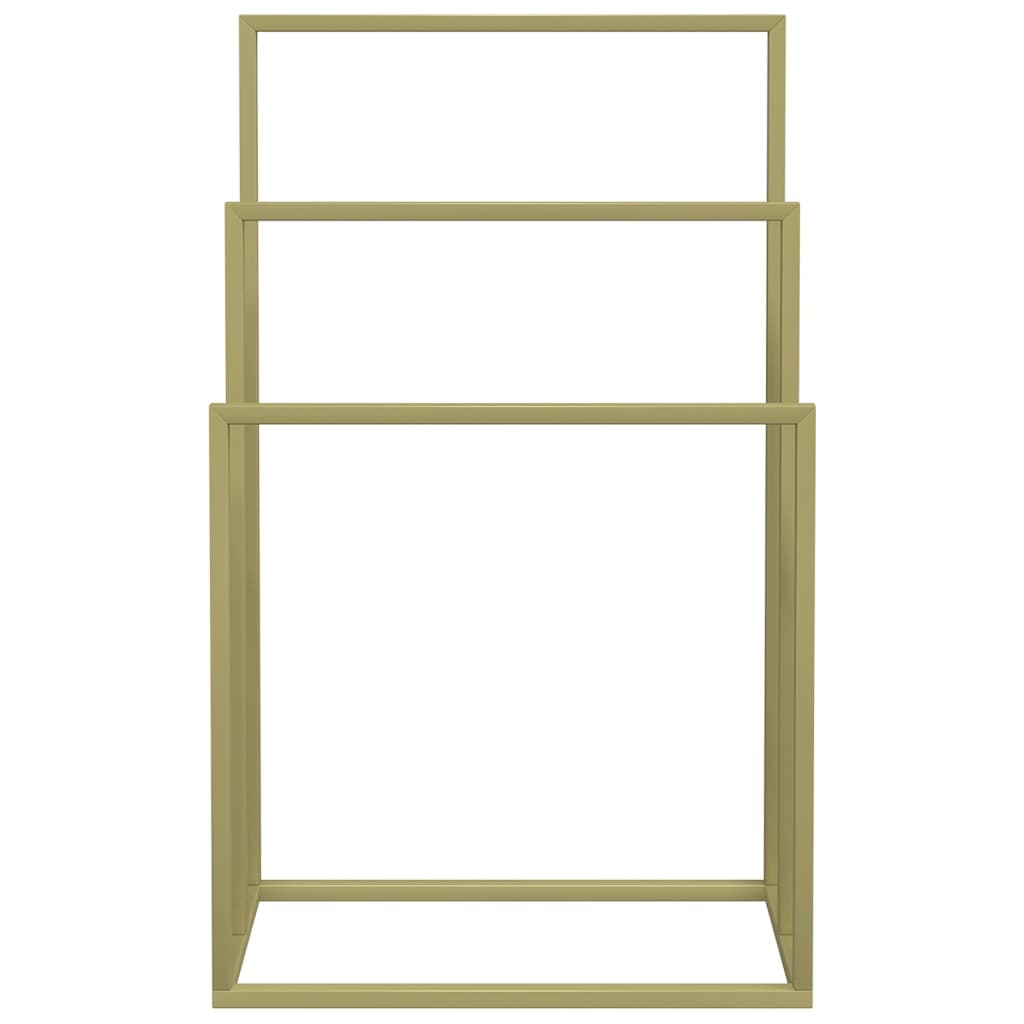 Rack asciugamano Vidaxl staccato 48x24x79 cm in oro colorato