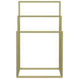 Rack asciugamano Vidaxl staccato 48x24x79 cm in oro colorato