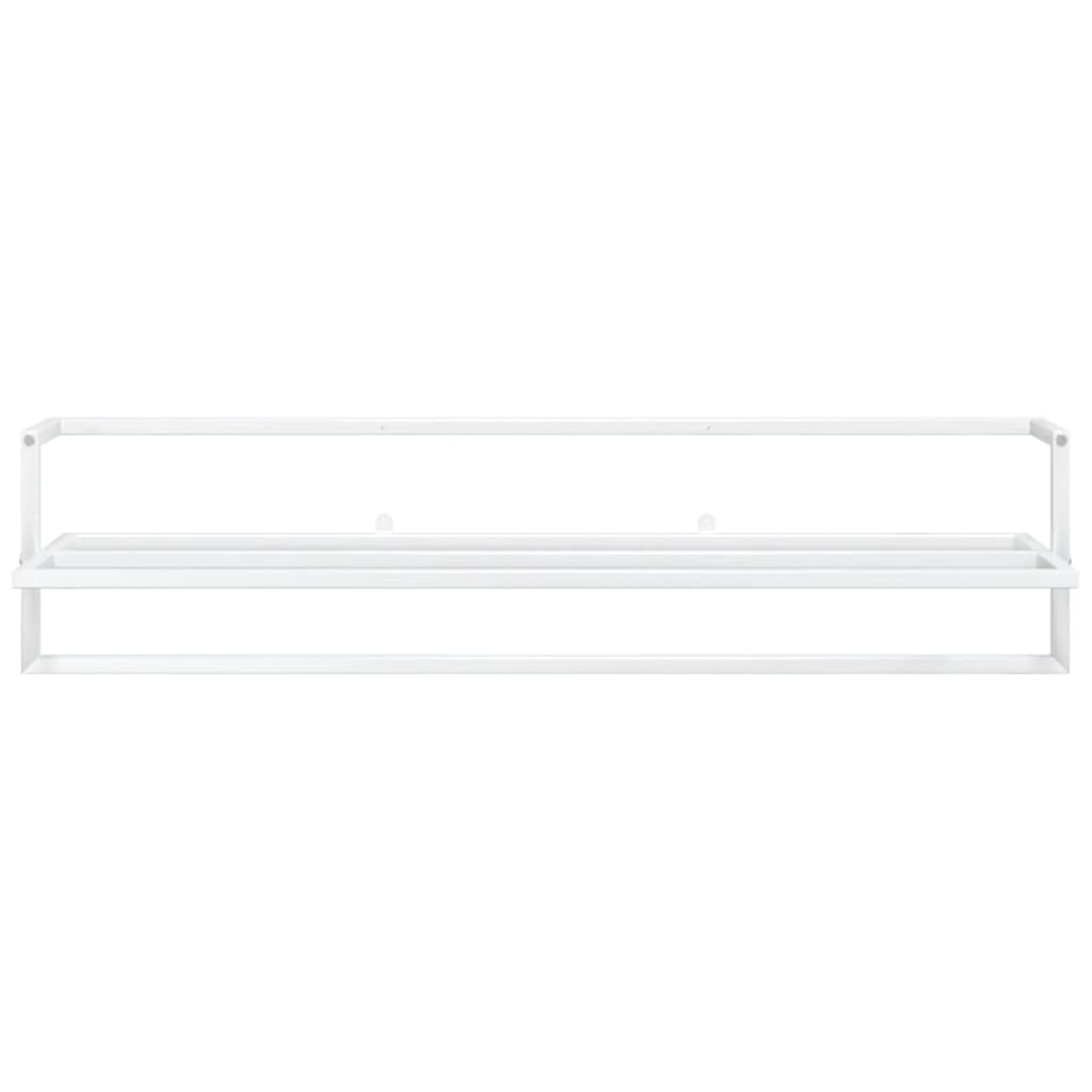 VidaXL Towel rack 95x25x22 cm iron white