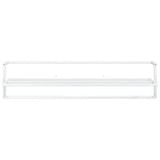 Rack per asciugamano Vidaxl 95x25x22 cm di ferro bianco