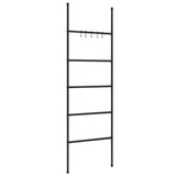 Scala del rack di asciugamano Vidaxl con 5 strati 58x175 cm di ferro nero