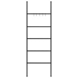 Scala del rack di asciugamano Vidaxl con 5 strati 58x175 cm di ferro nero