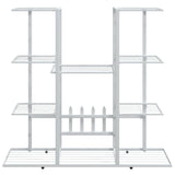 VidaXL Bloemenstandaard 94,5x25x89 cm ijzer wit