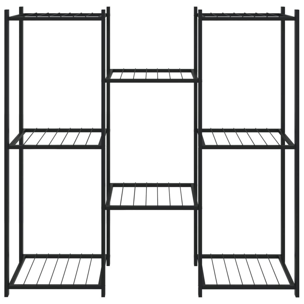 VidaXL Bloemenstandaard 83x25x80 cm ijzer zwart