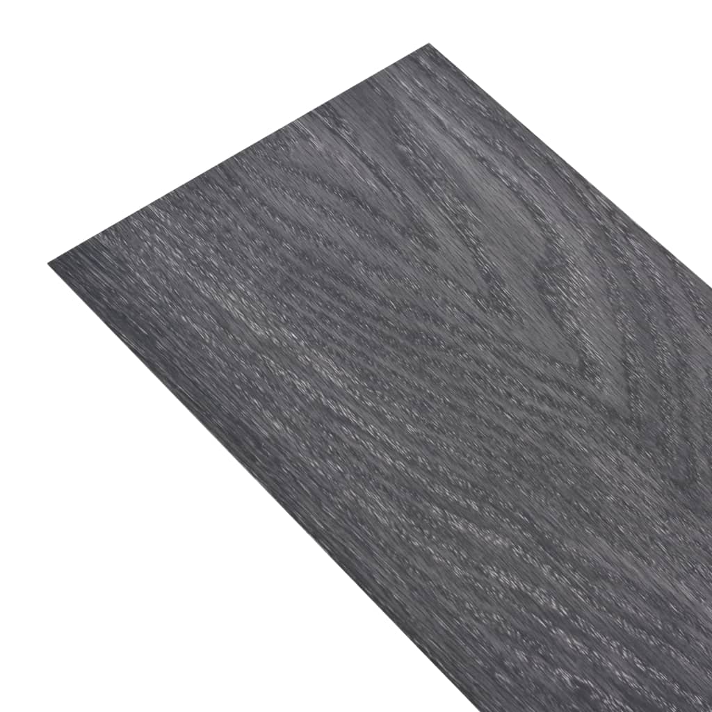 Vidaxl Floorboards Self -Adhesive 2,51 m² 2 mm PVC Černá a bílá