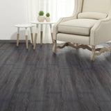 Vidaxl Floorboards Auto -Adhesivo 2.51 m² 2 mm PVC Blanco y negro