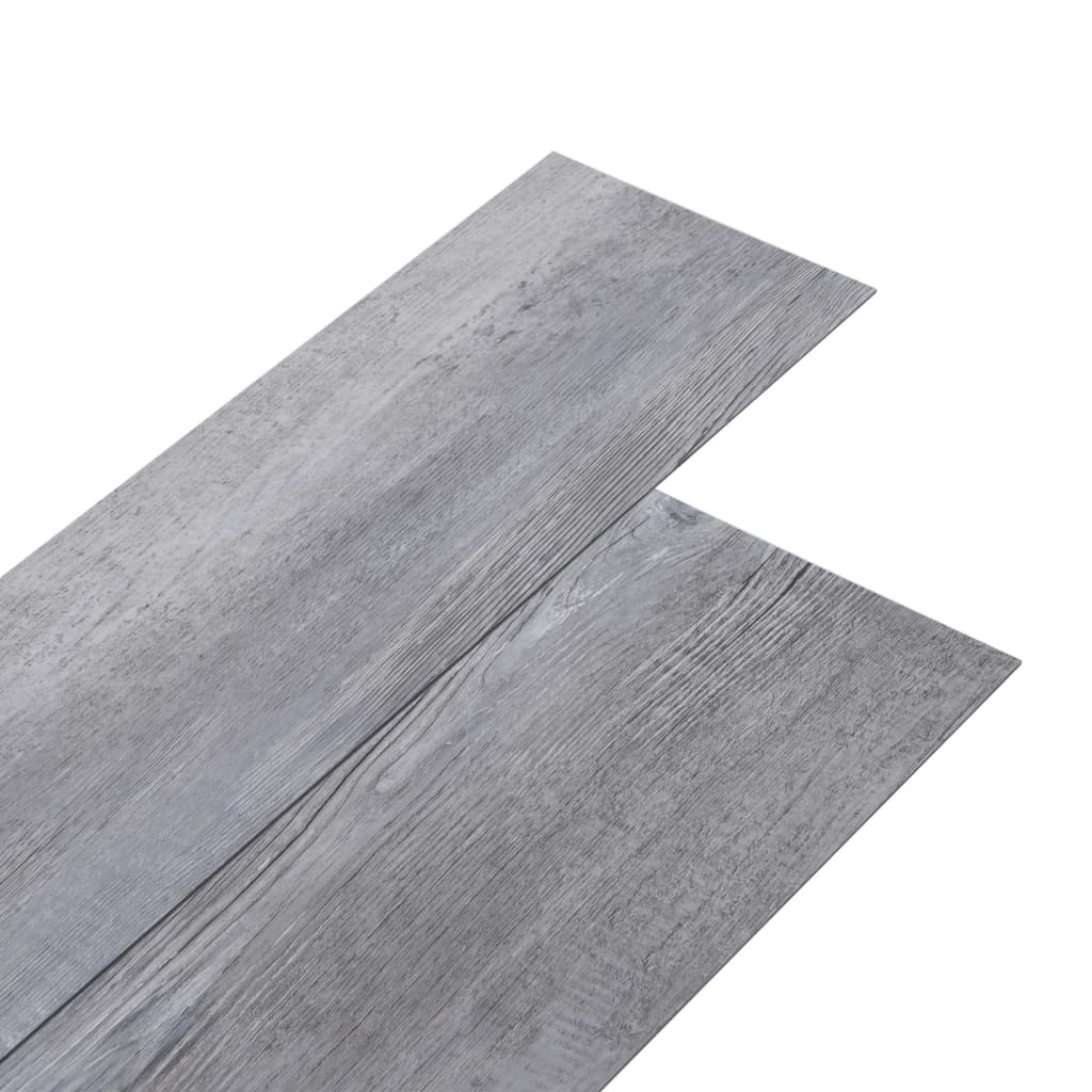 Vidaxl aboard pavimenti autoadesivo 2,51 m² 2 mm PVC MAT Grigio