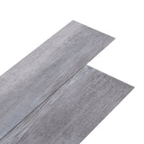 Vidaxl Floorboards Selvlavt 2,51 m² 2 mm PVC Mat Wood Grey