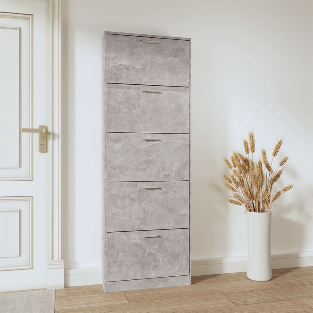 Vidaxl Cabinet da scarpe 59x17x169 cm Prezzo in legno elaborato