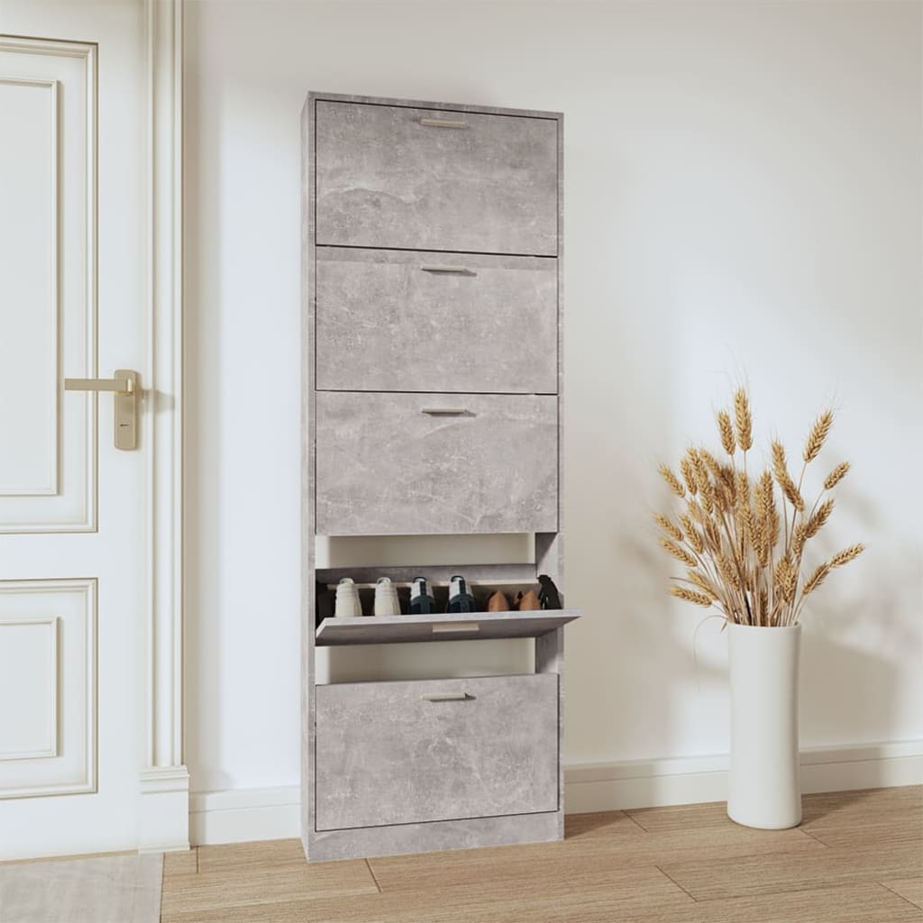 Vidaxl Cabinet da scarpe 59x17x169 cm Prezzo in legno elaborato