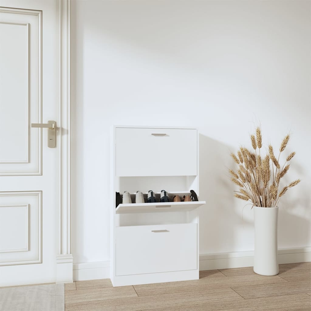 Vidaxl Schong Cabinet 59x17x108 cm veraarbechte Holzwäsch