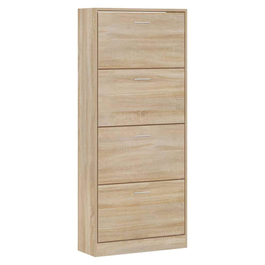 VidaXL shoe cabinet 63x24x147 cm Properted wood Sonoma Oak colored