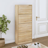 VidaXL shoe cabinet 63x24x147 cm Properted wood Sonoma Oak colored