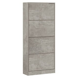 VidaXL shoe cabinet 63x24x147 cm processed wood concrete price