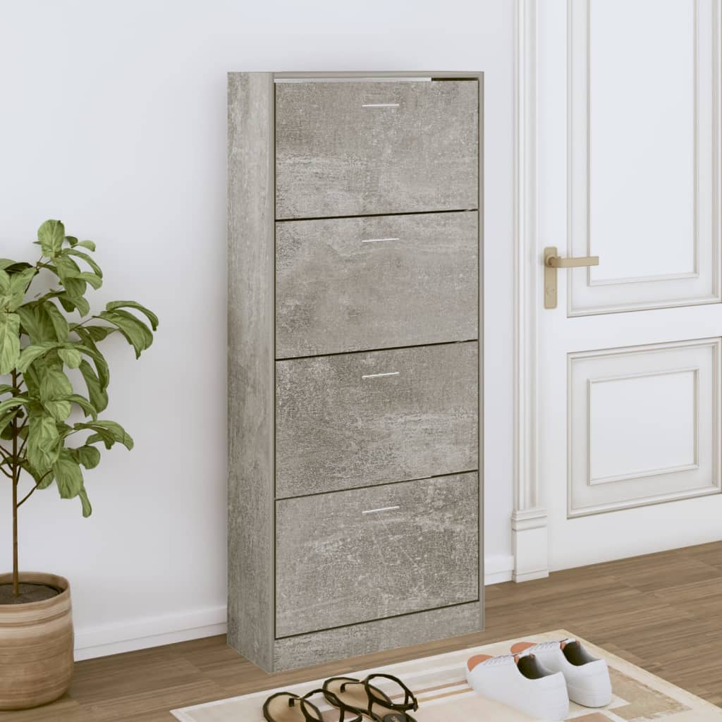 Vidaxl Cabinet di scarpe 63x24x147 cm Prezzo in legno trasformato in legno