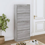 VidaXL shoe cabinet 63x24x147 cm Properted Wood Gray Sonoma