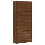 VidaXL shoe cabinet 63x24x147 cm Cut wood brown oak color